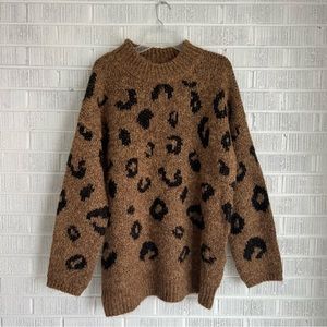 UNIVERSAL Thread | Cheetah Print Oversized Sweater